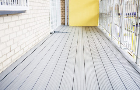 AliDeck Aluminium Decking Boards Installed In East London Development