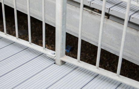 AliDeck Aluminium Decking Boards Installed In East London Development