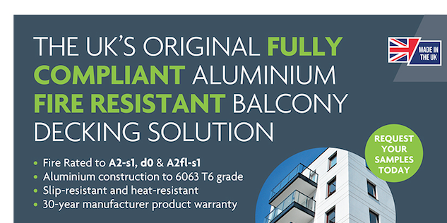 AliDeck Aluminium Decking Advert For Specification Magazine Thumbnail