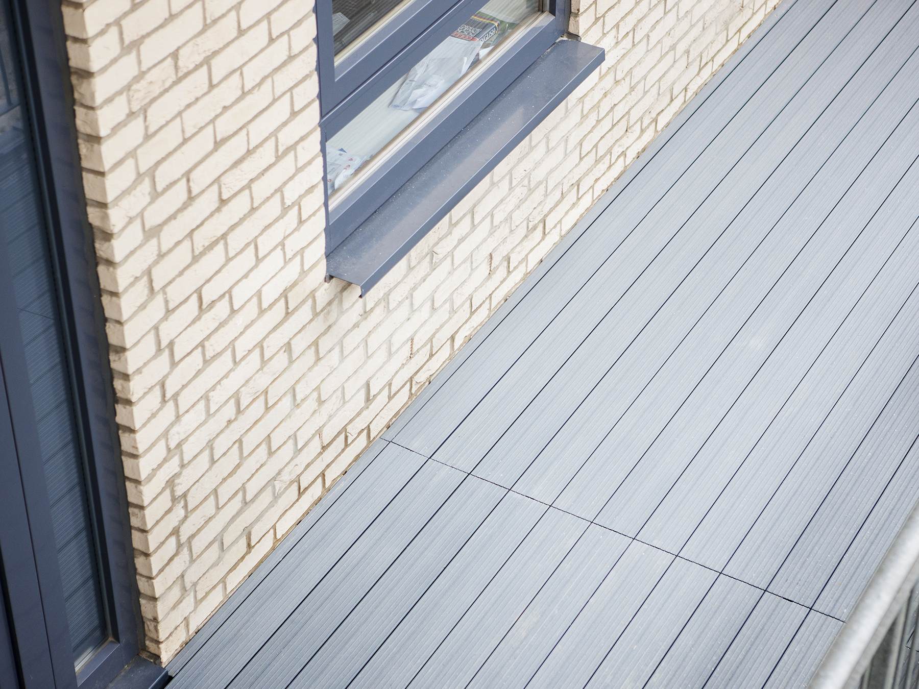 AliDeck Aluminium Decking installed in balconies at prestigious development in East London