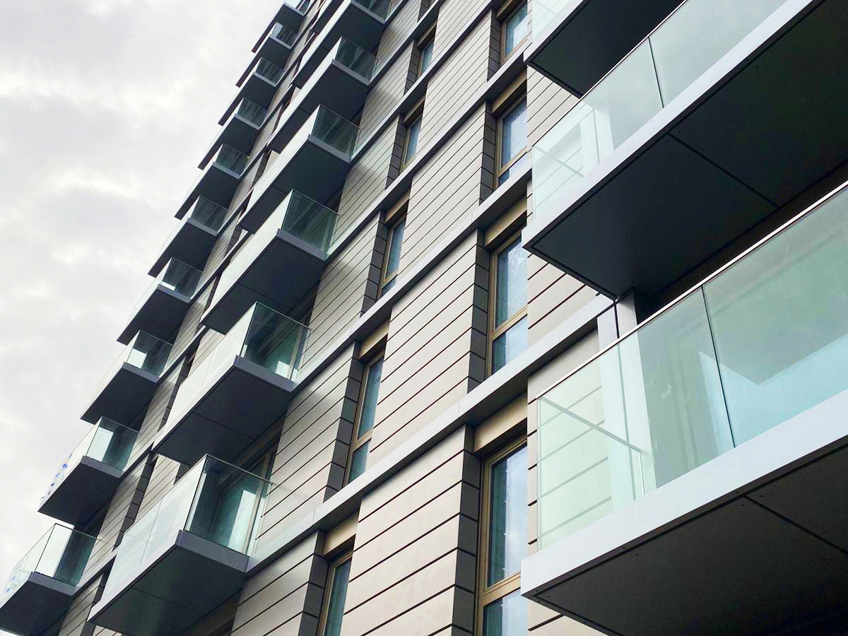 AliDeck Metal Decking Installed on Balconies in Manchester project