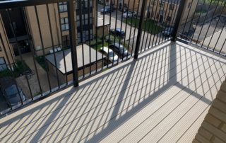 AliDeck Aluminium Metal Decking Installed on Balcony Project in Stevenage