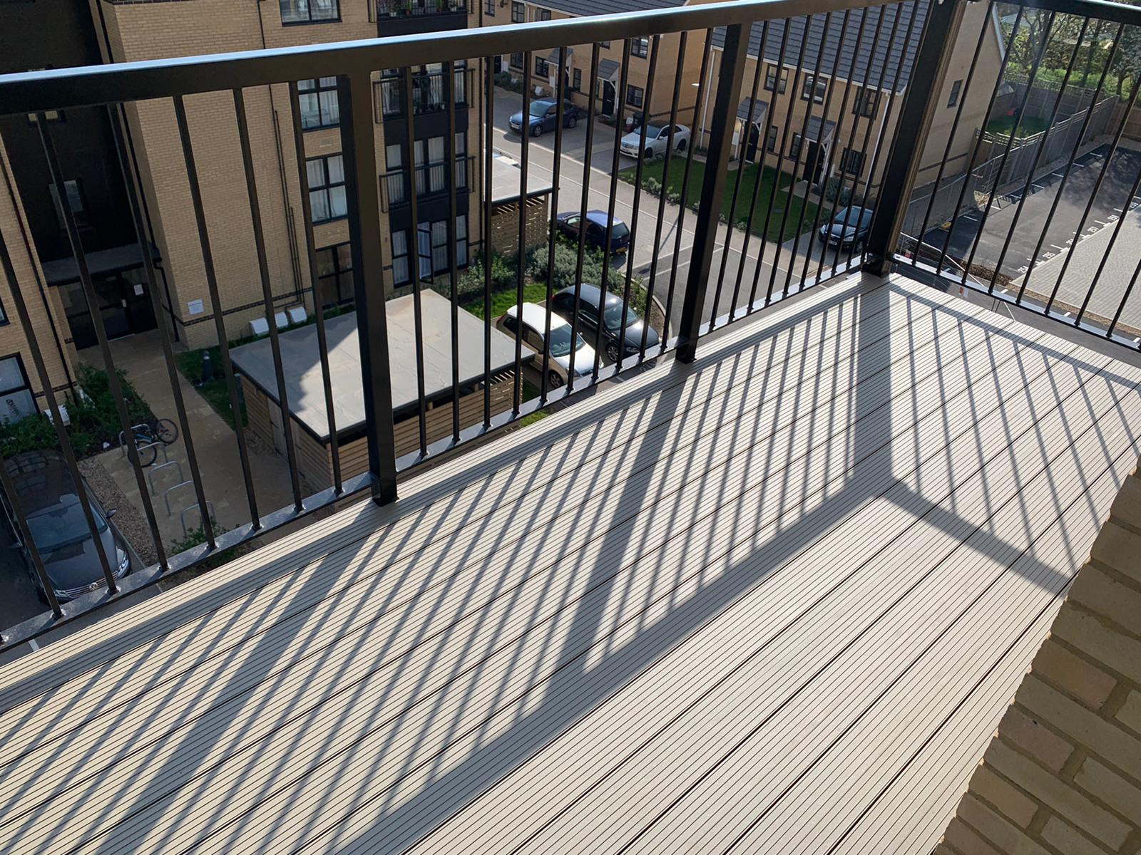 AliDeck Aluminium Metal Decking Installed on Balcony Project in Stevenage