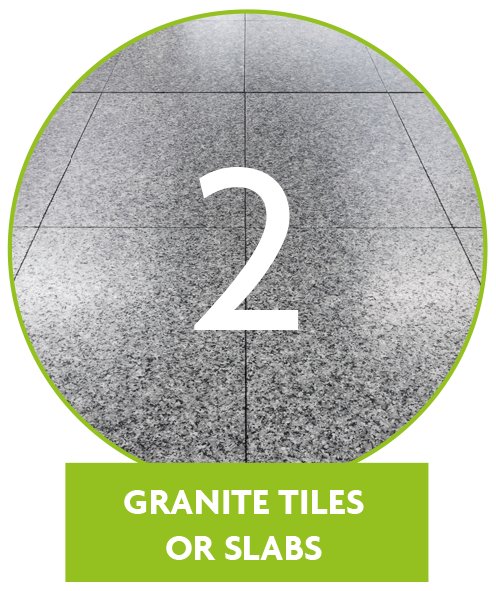 non combustible granite tiles or slabs