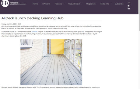AliDeck Non-Combustible Aluminium Metal Decking Learning Hub Launched