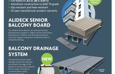 AliDeck cost-effective aluminium metal decking board, the AliDeck Lite Board