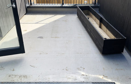 AliDeck Non-Combustible Aluminium Metal Decking Used In Balcony Refurbishment Project In Lewisham