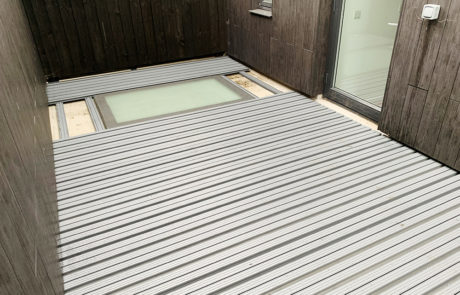 AliDeck Non-Combustible Aluminium Metal Decking Used In Balcony Refurbishment Project In Lewisham