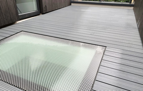 AliDeck Non-Combustible Aluminium Metal Decking Used In Balcony Refurbishment Project In Lewisham