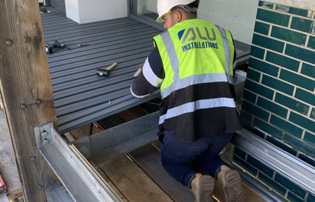 AliDeck Non-Combustible Aluminium Metal Decking Installed To Fire-Escape Balconies in Elephant & Castle London Redevelopment