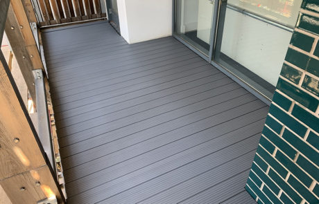 AliDeck Non-Combustible Aluminium Metal Decking Installed To Fire-Escape Balconies in Elephant & Castle London Redevelopment
