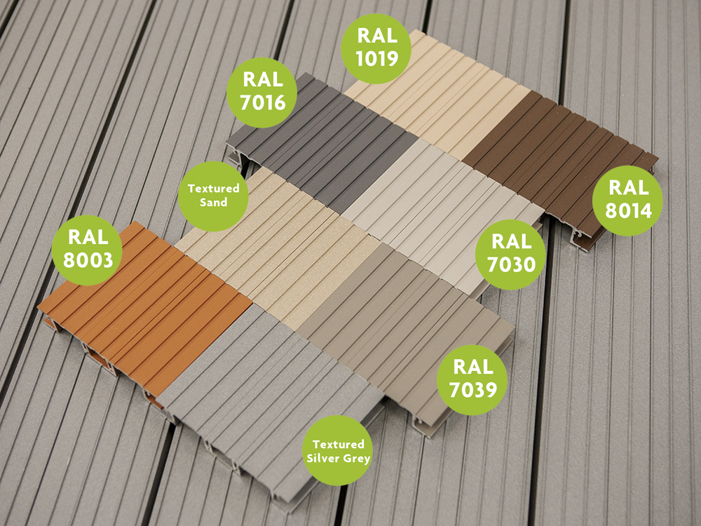 AliDeck Non-Combustible Aluminium Metal Decking Extended Standard Colour Range