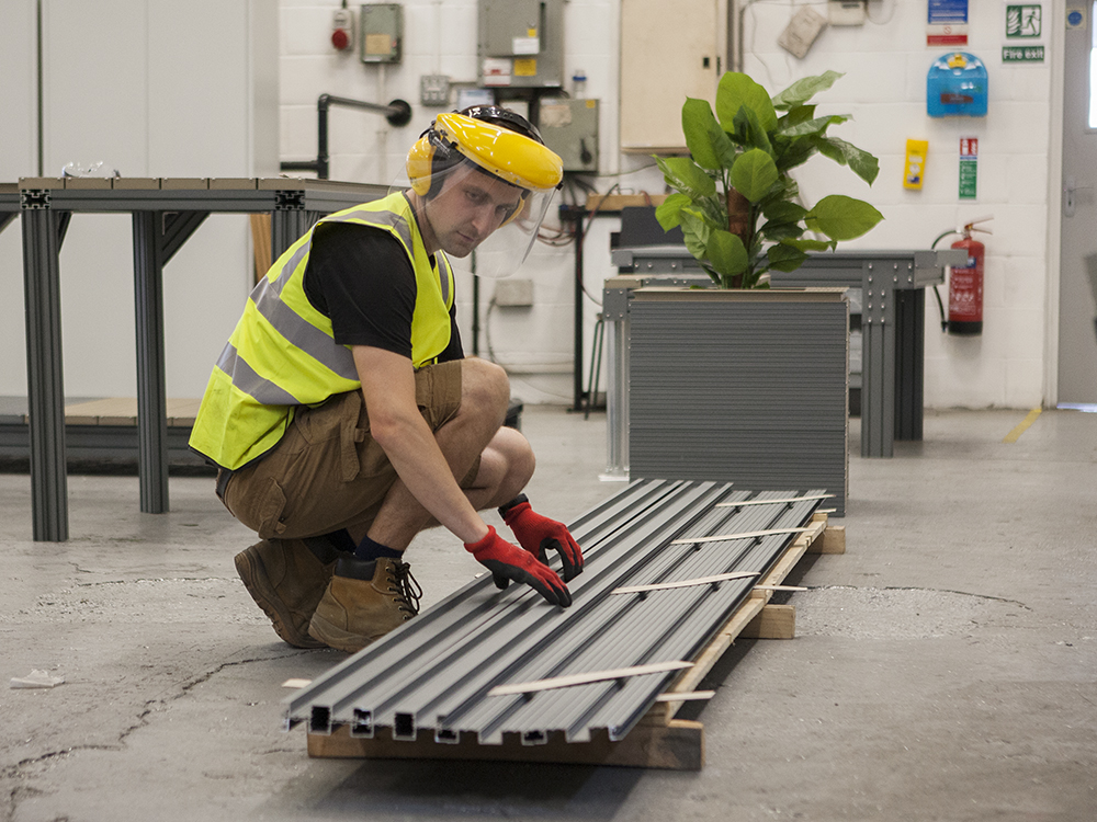 AliDeck Non-Combustible Aluminium Metal Decking Warehouse Team At Our Rochester HQ