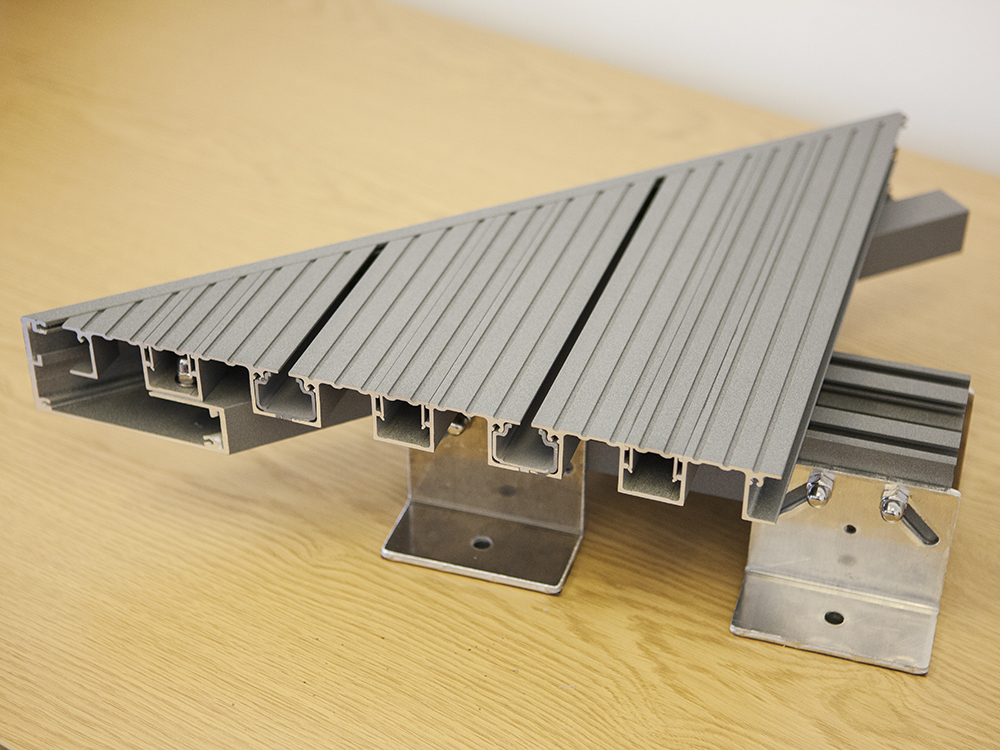AliDeck Non-Combustible Aluminium Metal Decking Balcony Sample