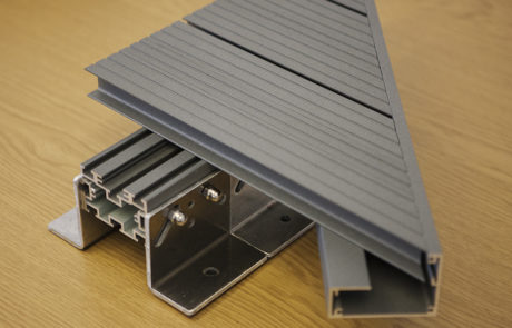 AliDeck Non-Combustible Aluminium Metal Decking Balcony Sample