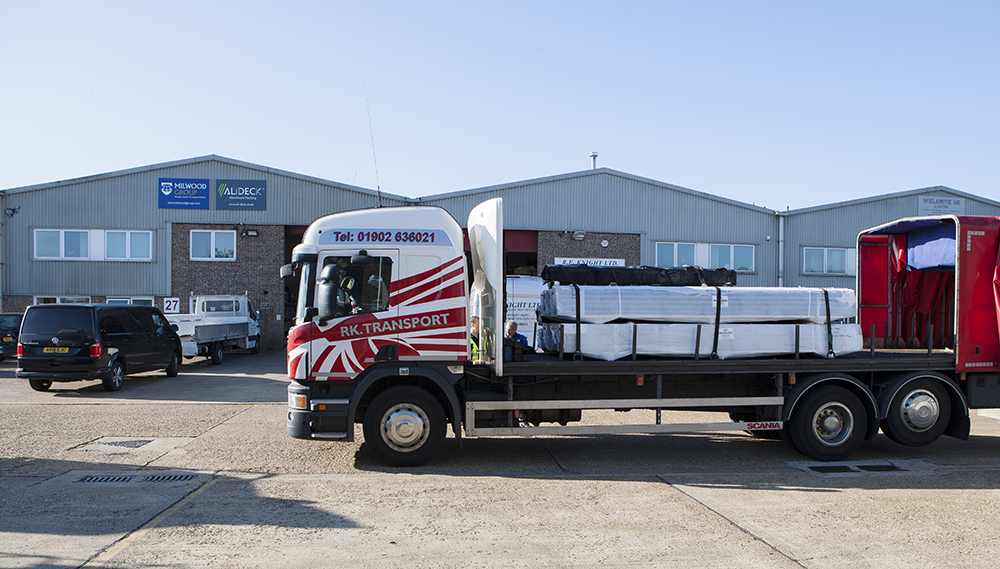 AliDeck Non-Combustible Aluminium Metal Decking Delivery From Rochester HQ