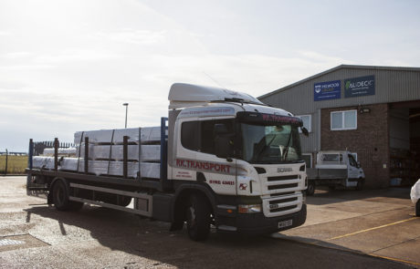 AliDeck Non-Combustible Aluminium Metal Decking Warehouse Team At Our Rochester HQ