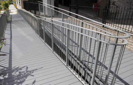 AliDeck Non-Combustible Aluminium Metal Decking Walkway Instillation