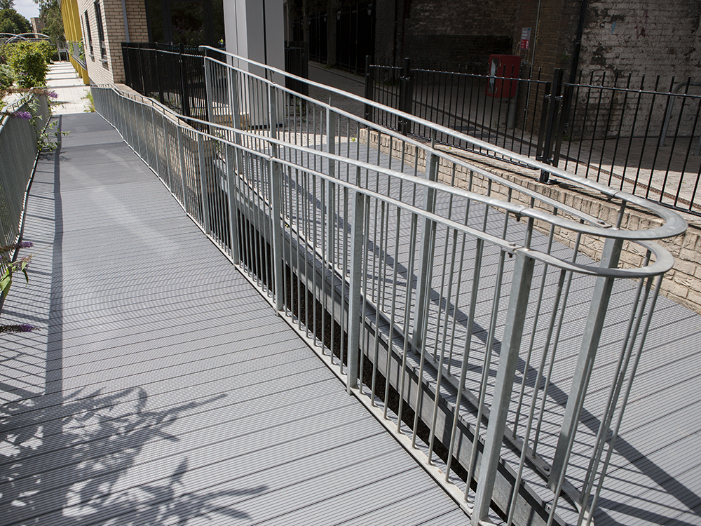 AliDeck Non-Combustible Aluminium Metal Decking Walkway Instillation