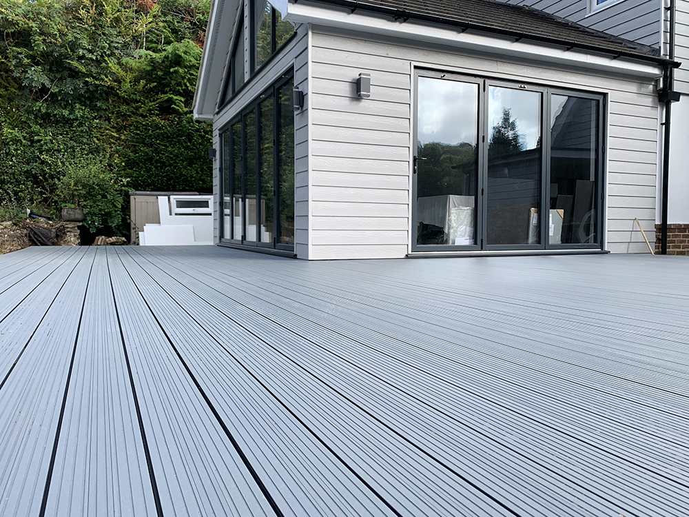 AliDeck Non-Combustible Aluminium Metal Decking Alu Installations Caterham Decking Install