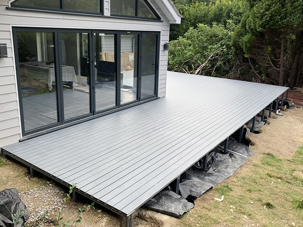 AliDeck Non-Combustible Aluminium Metal Decking Alu Installations Caterham Decking Install