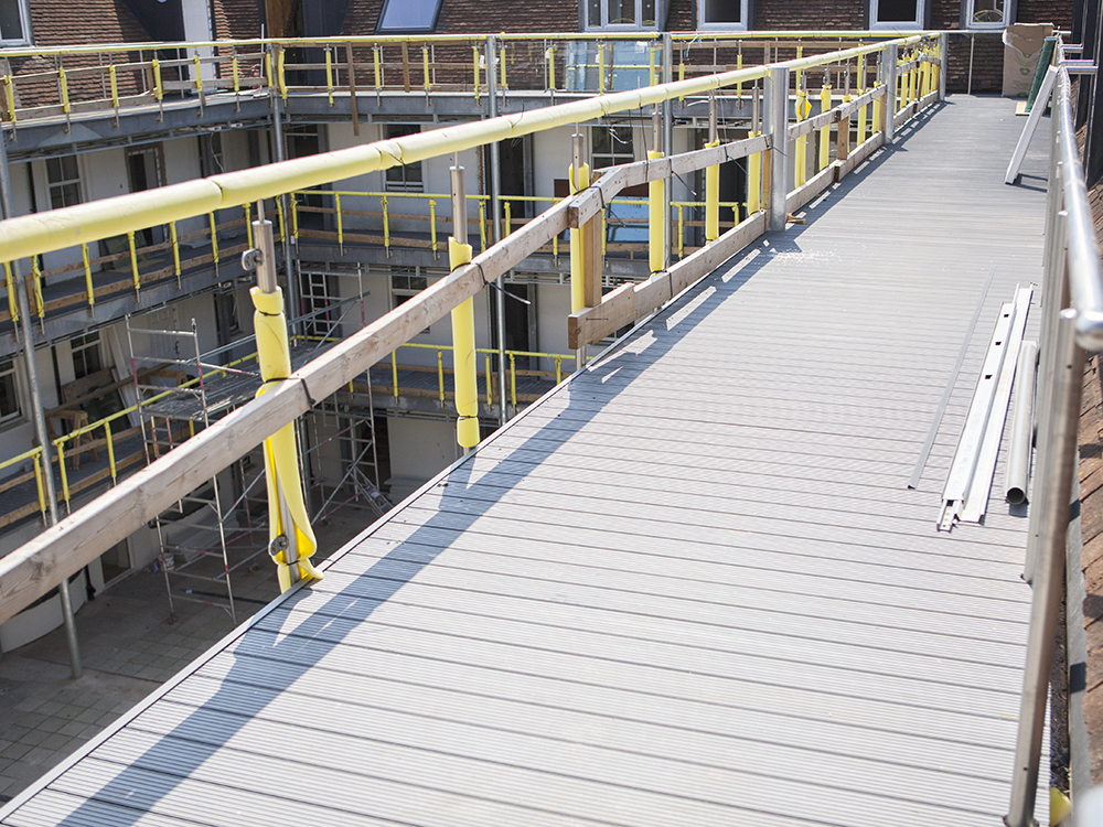 AliDeck Non-Combustible Aluminium Walkway Decking Project on Major Refurbishment Project