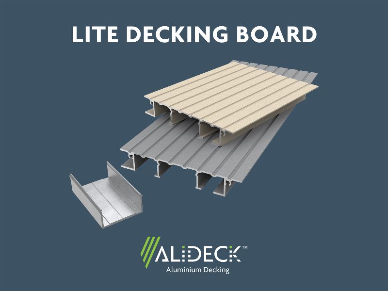 AliDeck Non-Combustible Aluminium Metal Decking Lite Decking Board