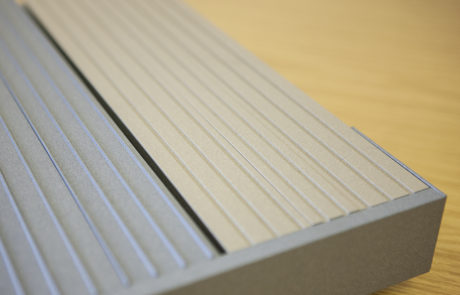 AliDeck Non-Combustible Aluminium Metal Decking Joist Gutter Sample