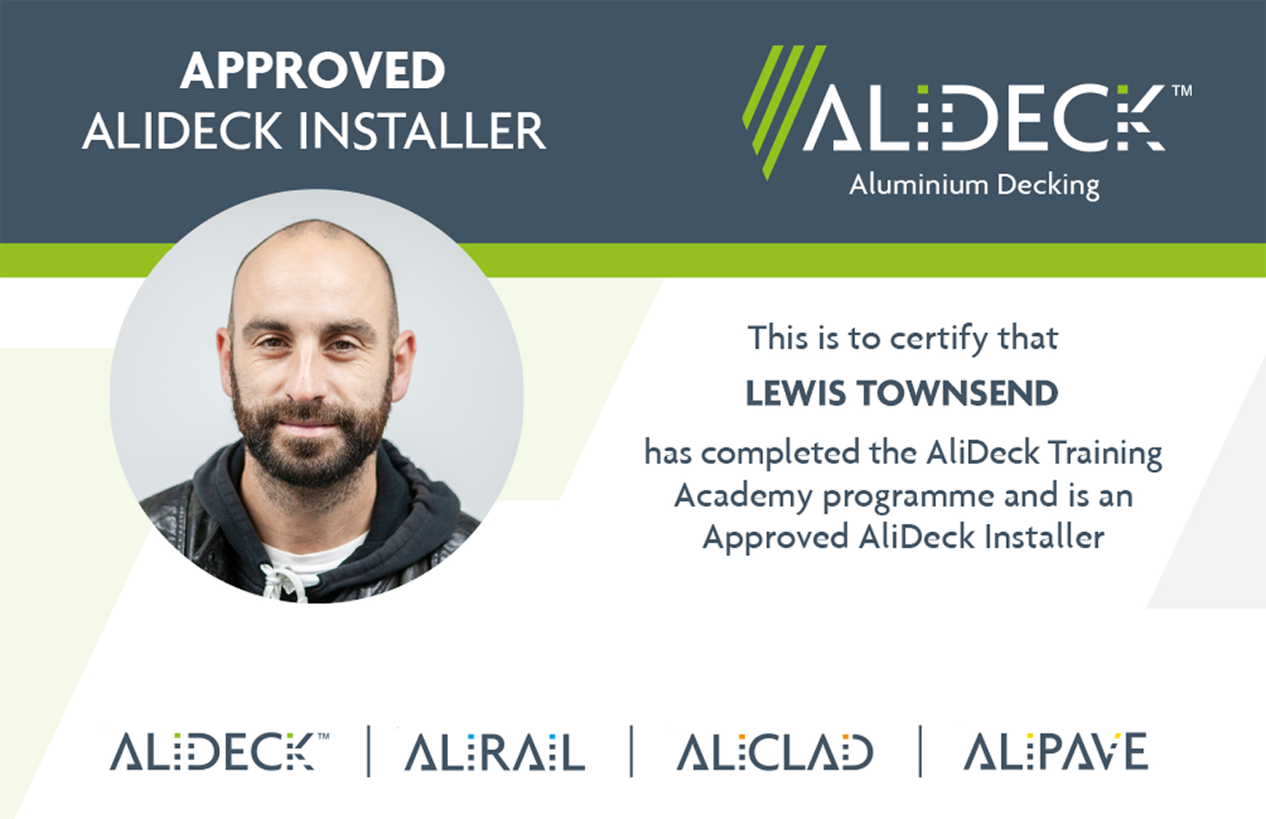 AliDeck Aluminium Decking Installation Training Cards