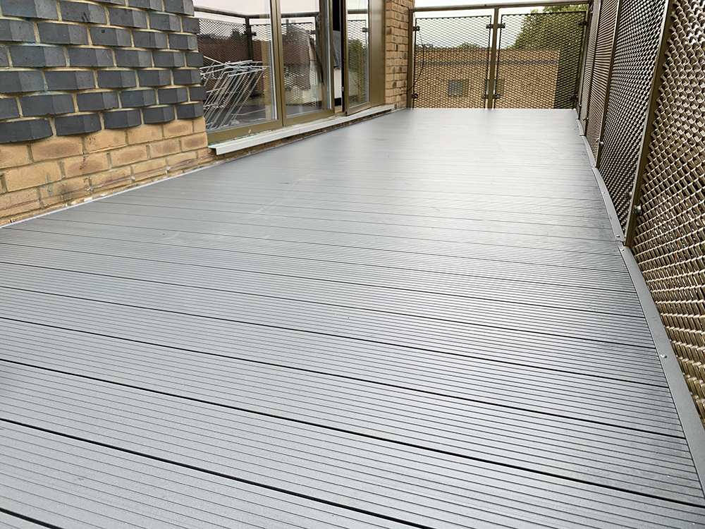 AliDeck Non-Combustible Aluminium Decking Installation in Lewisham to Replace Timber Decking