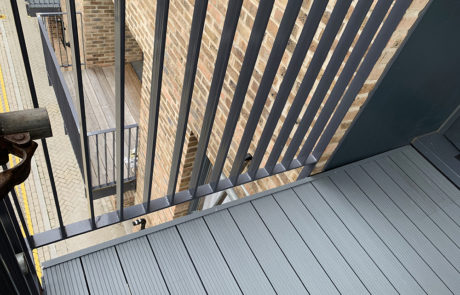 AliDeck Non-Combustible Aluminium Decking Installation in Lewisham to Replace Timber Decking