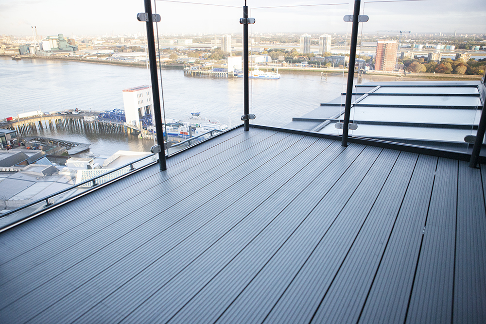 AliDeck Non-Combustible Fire-Resistant Aluminium Decking Board for Balconies, Terraces, and Walkways