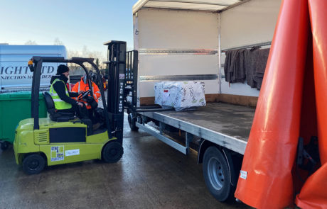 AliDeck Aluminium Decking 2021 January Delivery Rochester HQ Branded Wrap