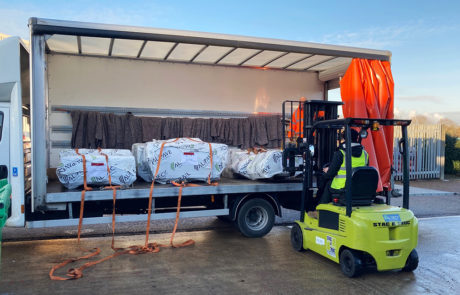 AliDeck Aluminium Decking 2021 January Delivery Rochester HQ Branded Wrap