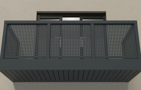 AliDeck Aluminium Decking 3D CGI Service Architects