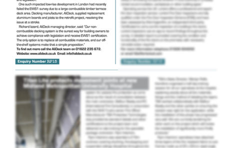 AliDeck Aluminium Decking Public Sector Building Magazine Feature