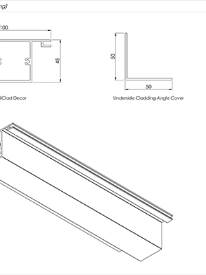 AliClad Non Combustible Aluminium Balcony Soffit Cladding Standard Drawings