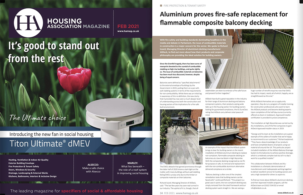 AliDeck Housing Association Magazine February 2021