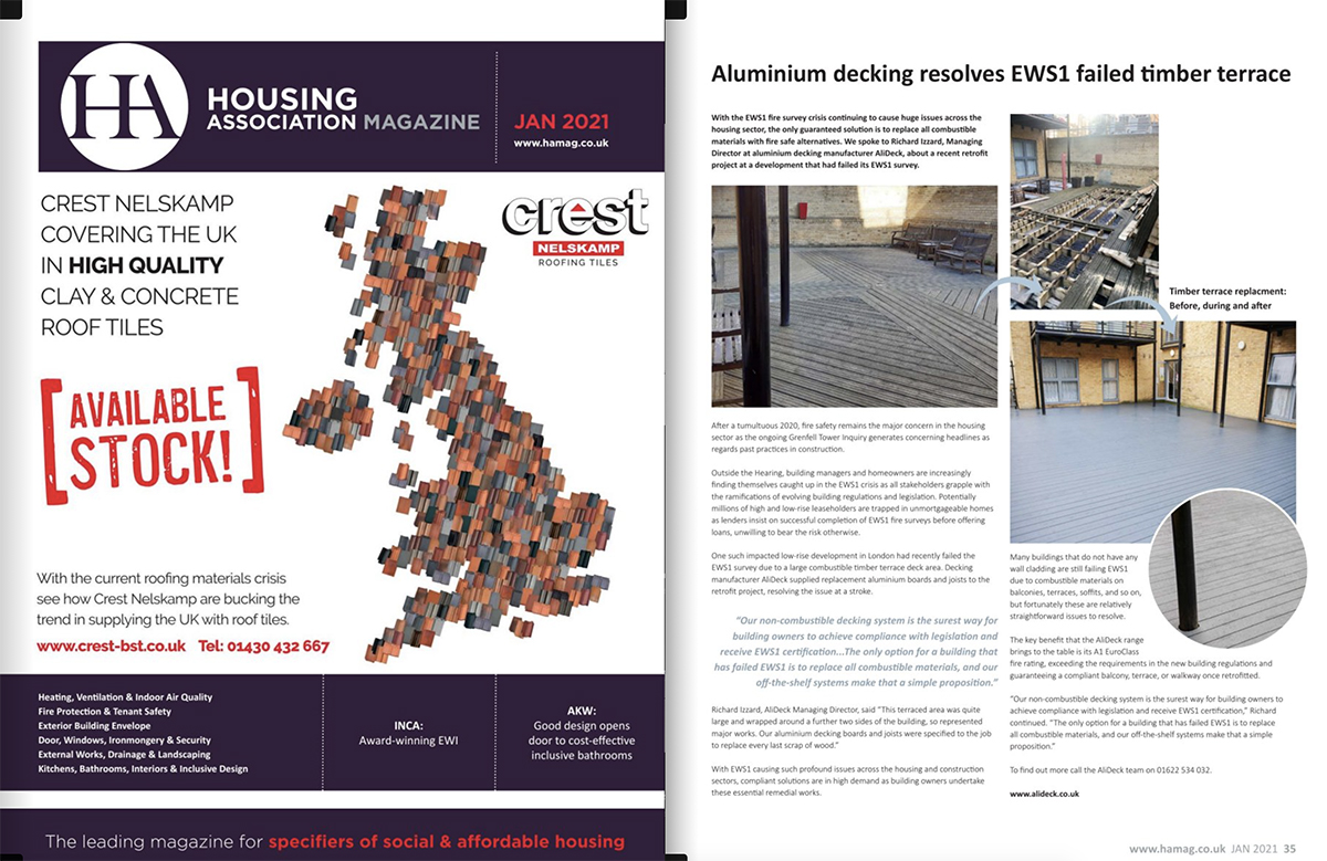 HA Magazine January 2021 AliDeck EWS1 Timber Replacement
