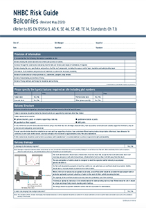 NHBC Risk Guide Balconies