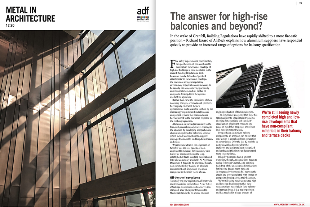 ADF Metal in Architecture Aluminium Feature Dec 2020