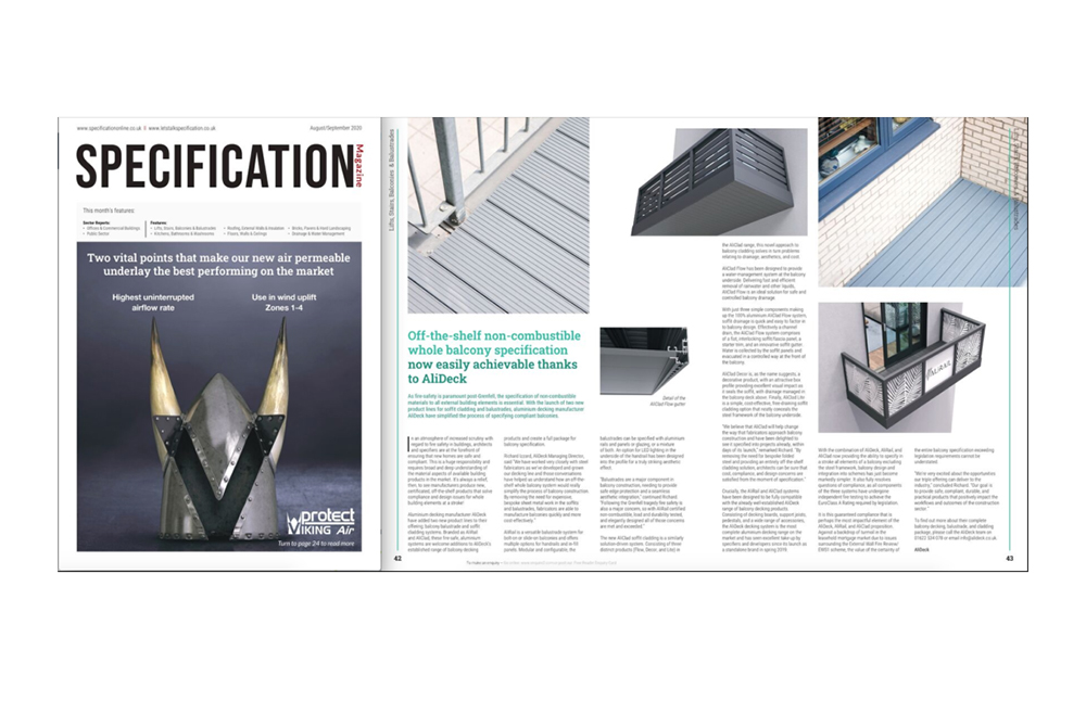 Specification Magazine Aug/September 2020 Feature