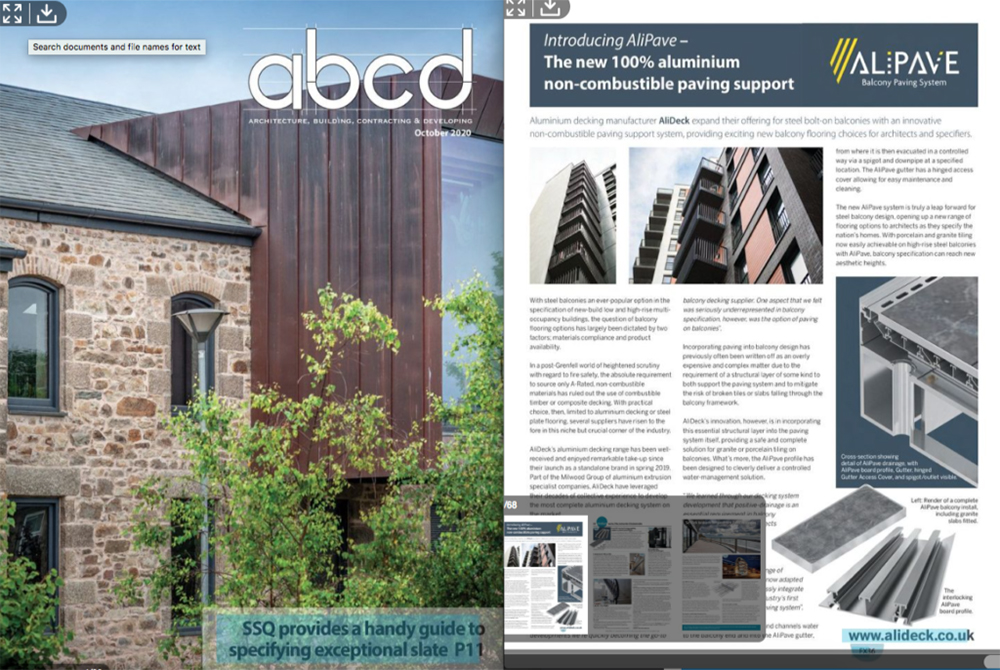 ABC&D AliDeck Magazine Feature October 2020