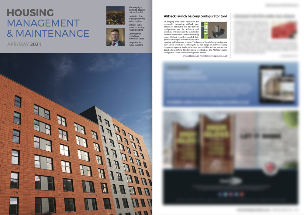 AliDeck Housing Management Maintenance April May