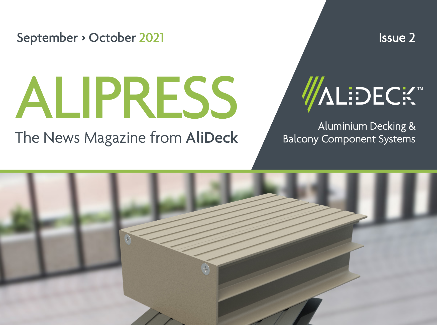 AliDeck Aluminium Decking September October Issue of AliPress