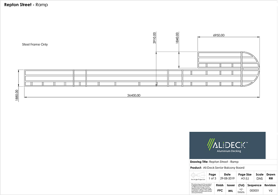 AliDeck Aluminium Decking Walkway Case Study London