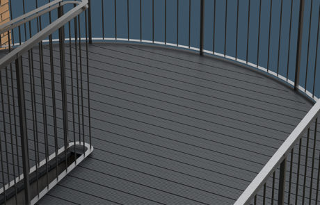 AliDeck Aluminium Decking Walkway Case Study London Render