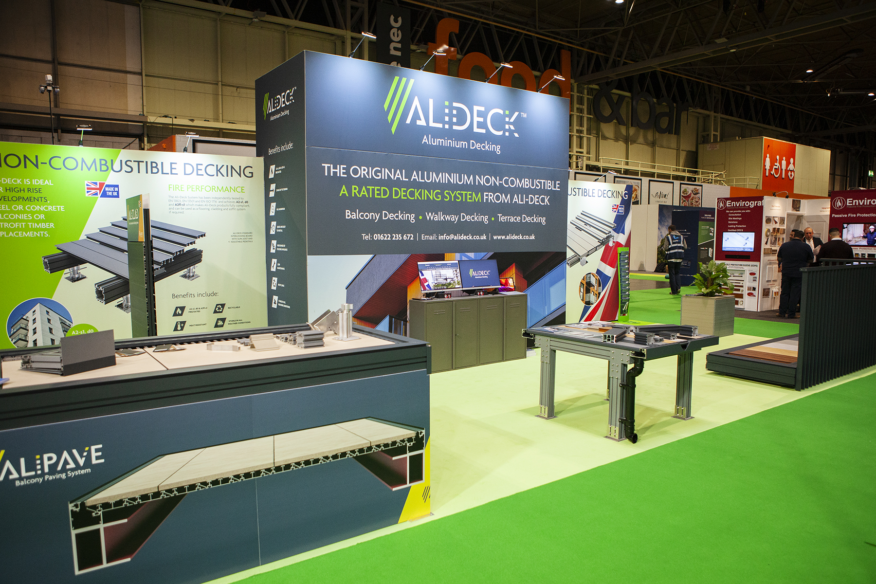 AliDeck Aluminium Metal Decking at UK Construction Week Birmingham 2021