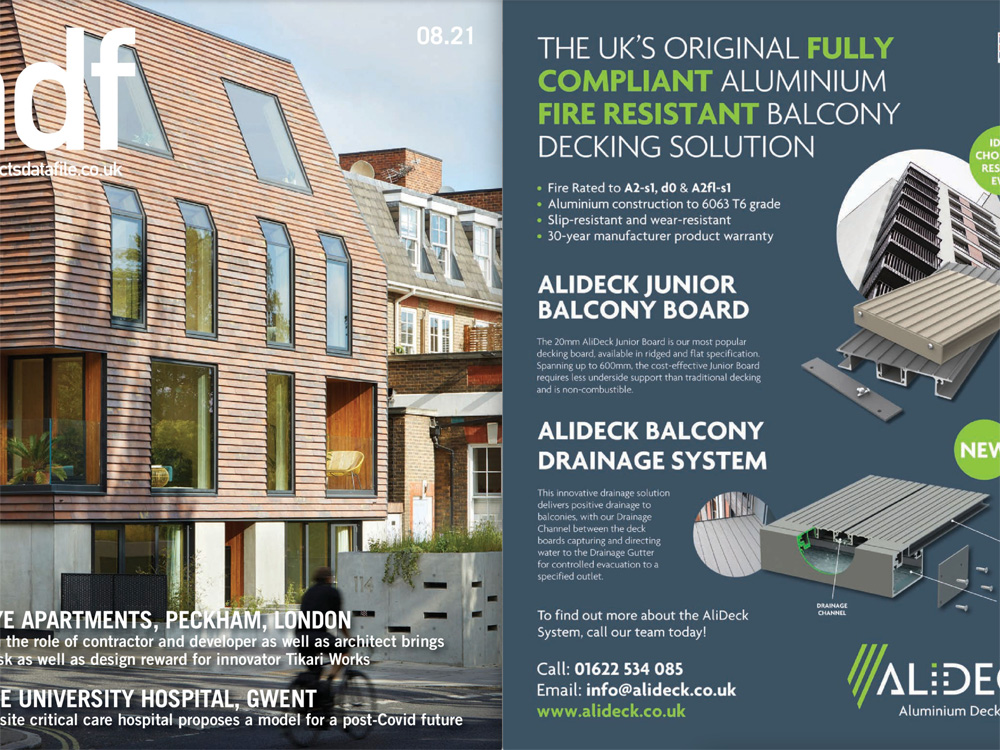 AliDeck Aluminium Decking Featured in ADF Magazine August 2021