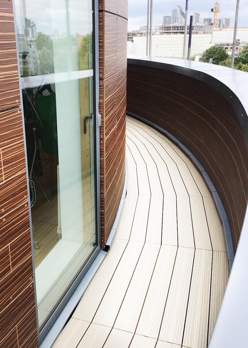 AliDeck collaborate closely with contractor to successfully deliver complex balcony refurbishment remediation package, aluminium decking system integrates seamlessly to project